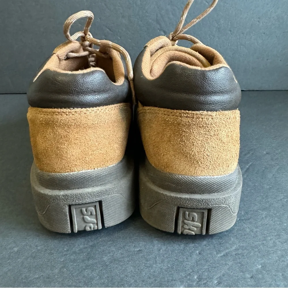 Y2K Sketchers Jammers Shoes Plarform Chunky Lug Sole Boots Vintage Suede Size 9